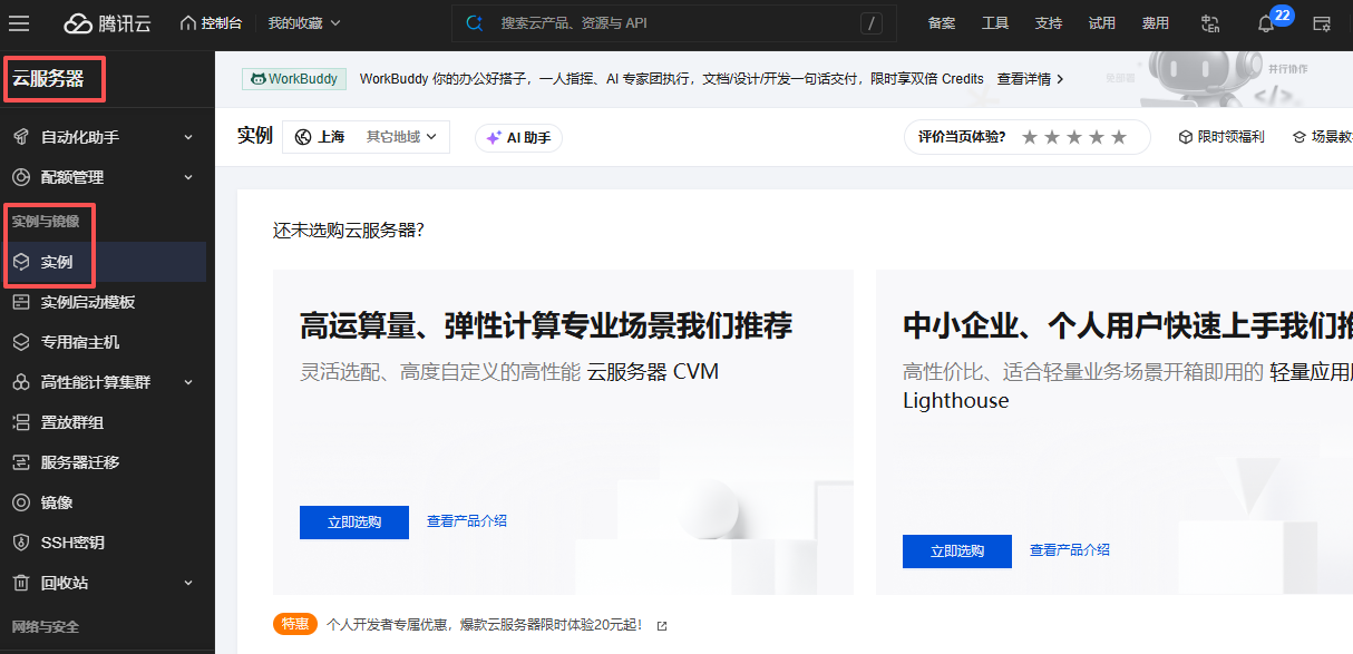 腾讯云 CVM 实例公网 IP